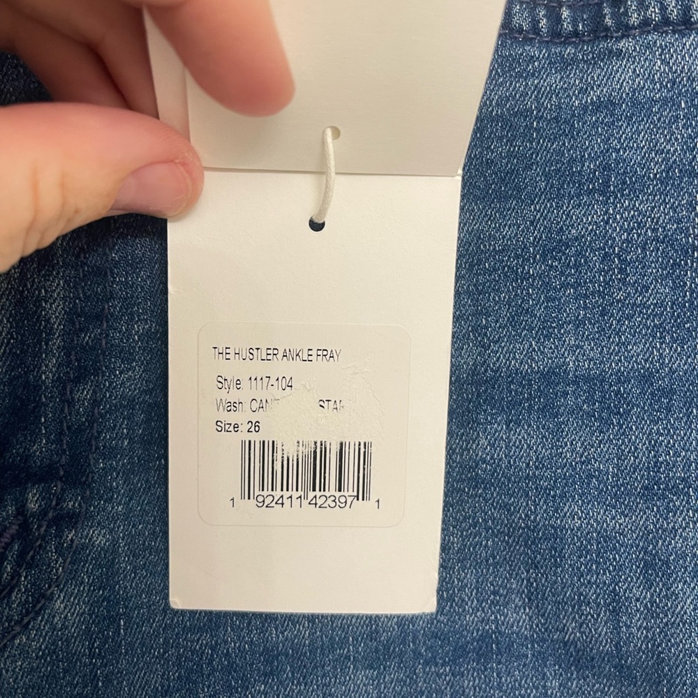 NWT Mother The hustler ankle fray | Size 26 - Picture 3 of 12